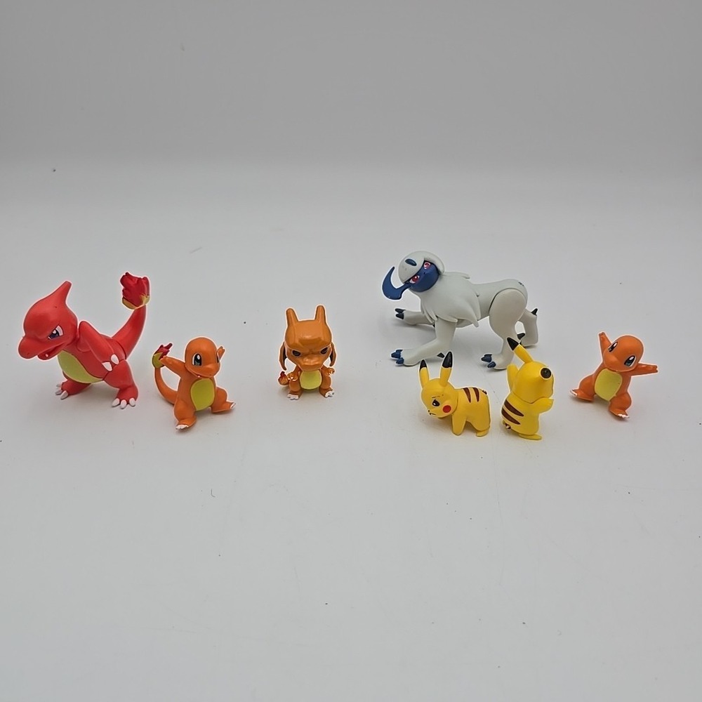 Pokemon Minifigure Toy‎ Lot Of 7